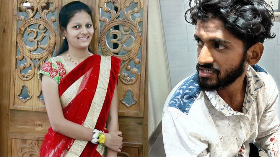 AdityaRajKaul's tweet photo. Shocking brutal murder captured on camera in Karnataka. Neha Hiremath, daughter of Congress councillor of Hubballi Dharwad Municipal Corporation Niranjan Hiremath, was stabbed brutally nine times to death in the college campus at Hubballi on Thursday by her classmate Fayaz. https://t.co/Fj6xARxSNU