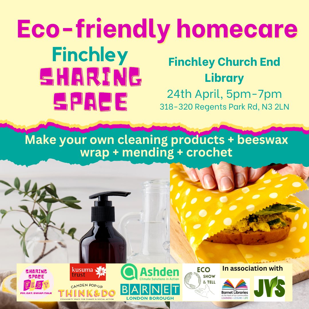 Come and meet new people and give your home the eco-friendly refresh it deserves! Make an origami rubbish bin; a beeswax wrap; eco friendly cleaning products; mend your clothes and even learn basic crochet! All free, register: eventbrite.com.au/e/877361280207