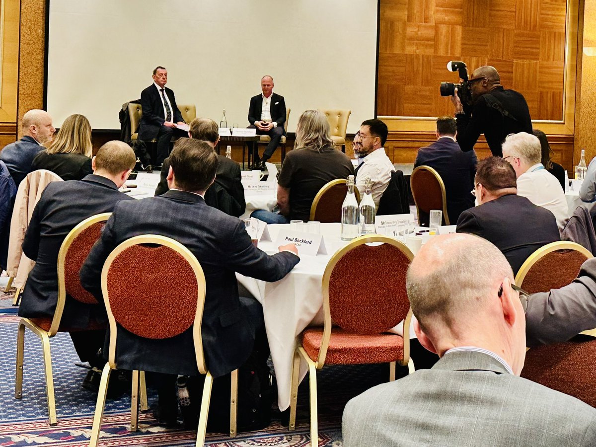 The Open Forum is underway with the in conversation session with @HeathrowAirport CEO @ThomasWoldbye and @LordBlunkett where they answer questions important to the community and stakeholders of the airport.