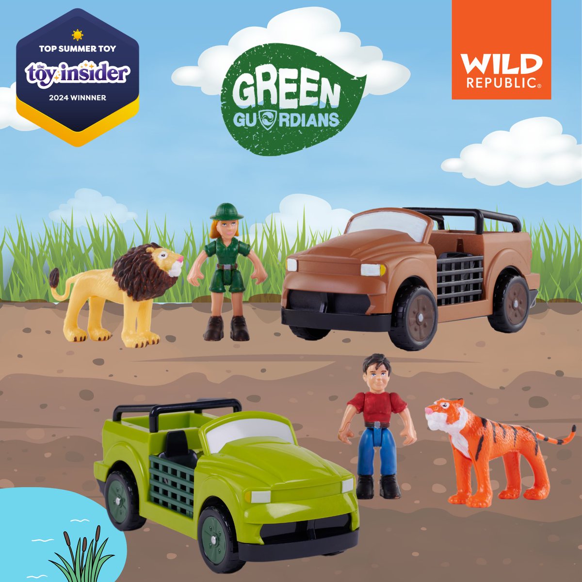 Wild Republic is at it again!

Our Green Guardians have been awarded the Best Summer Toy Award from Toy Insider!

#ROAR #Forabrightertomorrow #GreenGuardians

thetoyinsider.com/products/green…