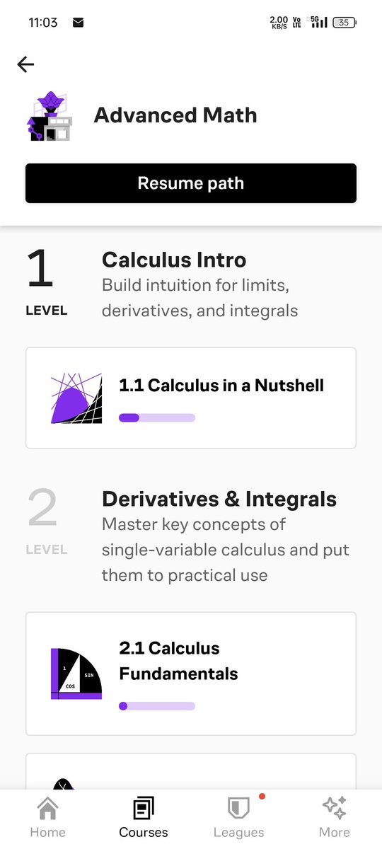 #Day46 of #100DaysofML Today I started reviewing Calculus and I wanted to solve problems in an interactive manner. Shootout to @brilliantorg for being the platform I needed, The courses were perfectly designed to learn in a way that was exciting 😄. Would definitely recommend!