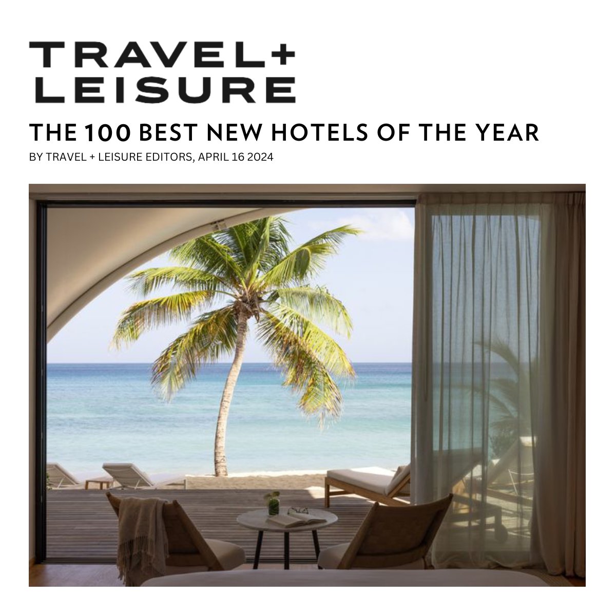 Check out the full article here: travelandleisure.com/best-new-hotel… @SilversandsGND