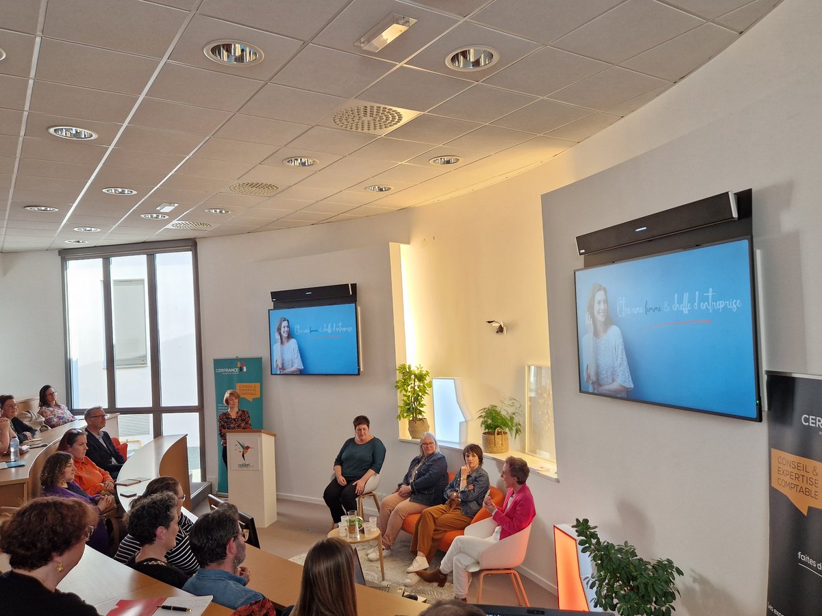Cerfrance inspire les acteurs du territoire
Ce soir, les #cheffes d'entreprises ont la parole
Elles sont inspirantes et exemplaires, leurs expériences sont riches et leurs expressions puissantes
je suis fier de les accueillir
(Le jour de mon  8eme anniversaire Cerfrance Vendée)