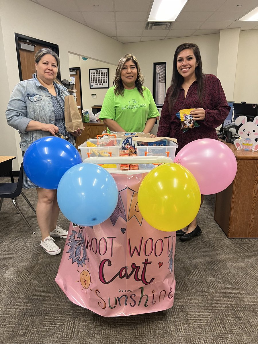 The Sunshine “Woot Woot” cart brought smiles all around campus for our teachers today! We love how our teachers support each other. Teamwork makes the dream work!