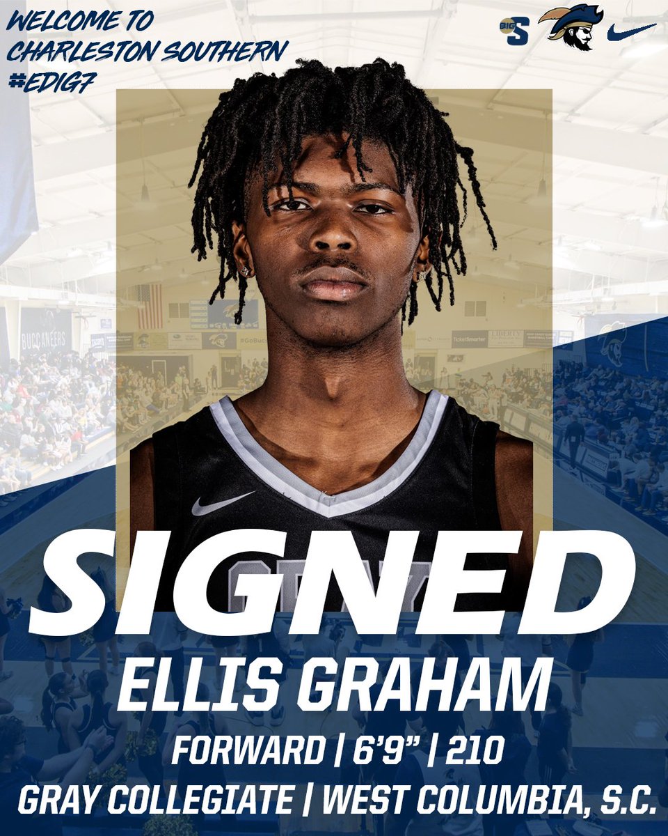 Welcome to Buc Nation @ellgrah44 ‼️ He's a 6-9 forward from an in-state school in Gray Collegiate Academy. He's a proven shot blocker with over 100 combined over the past two seasons!