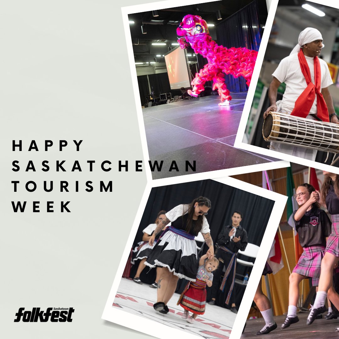 Folkfest is very excited to be a local tourist destination! We are grateful to funders like Tourism Saskatchewan, who support local events!

For more information on Tourism Week check out: business.tourismsaskatchewan.com/industry-event…

<a href="/Saskatchewan/">Tourism Saskatchewan</a>

#Tourism #YXE #culture