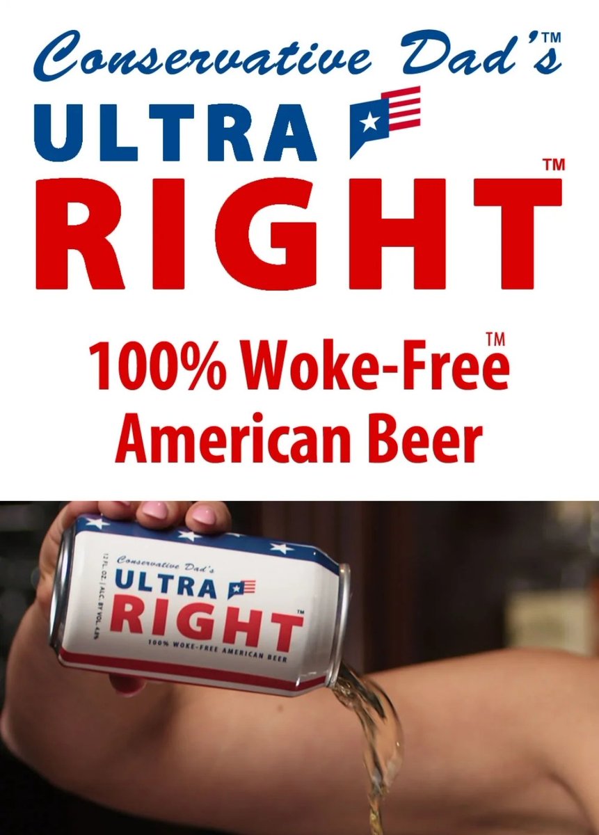 @TheDanPeters @Newsweek This is the beer.  Idc if she's left wing, right, wing, non-political, whatever.  But she's clearly doing promo for a right-wing beer company.