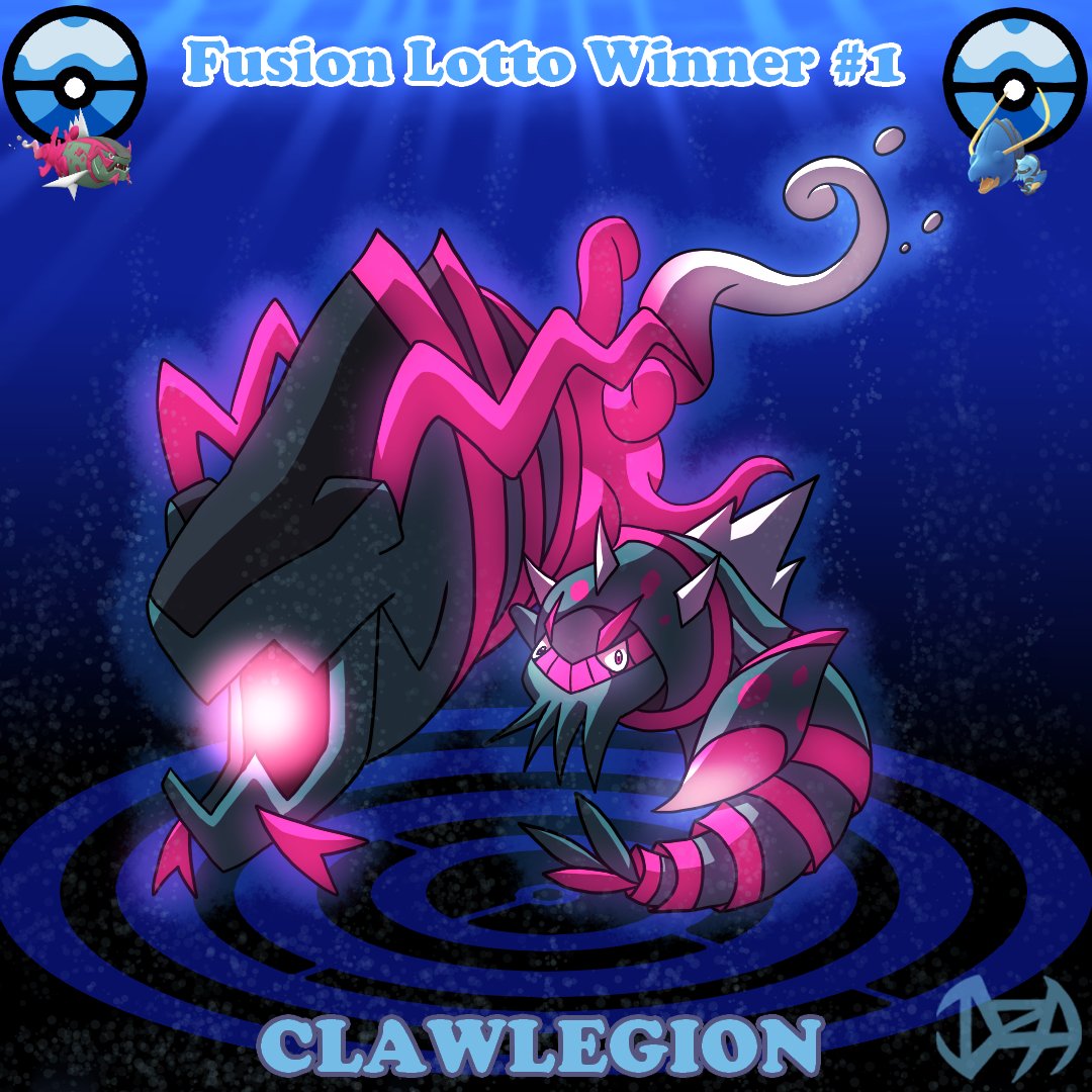Here's the 1st winner of the Fusion February 2024 Lottery!

#FusionFebruary #FusionFebruary2024 #FusionFebruaryLottery #digitalart #digitaldrawing #pokemon #pokemonfusion #pokefusion #basculegion #clawitzer