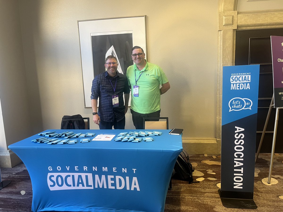 AndrewJBelanger's tweet photo. Thanks to everyone who stopped by & helped staff the @GovernmentSM’s GSM Professional Association booth at #GSMCON2024! If we missed you, you can find more info on joining via the handout in your conference bag & by visiting https://t.co/puX0htSglW. #TogetherGSM https://t.co/b5ktRWhBoB