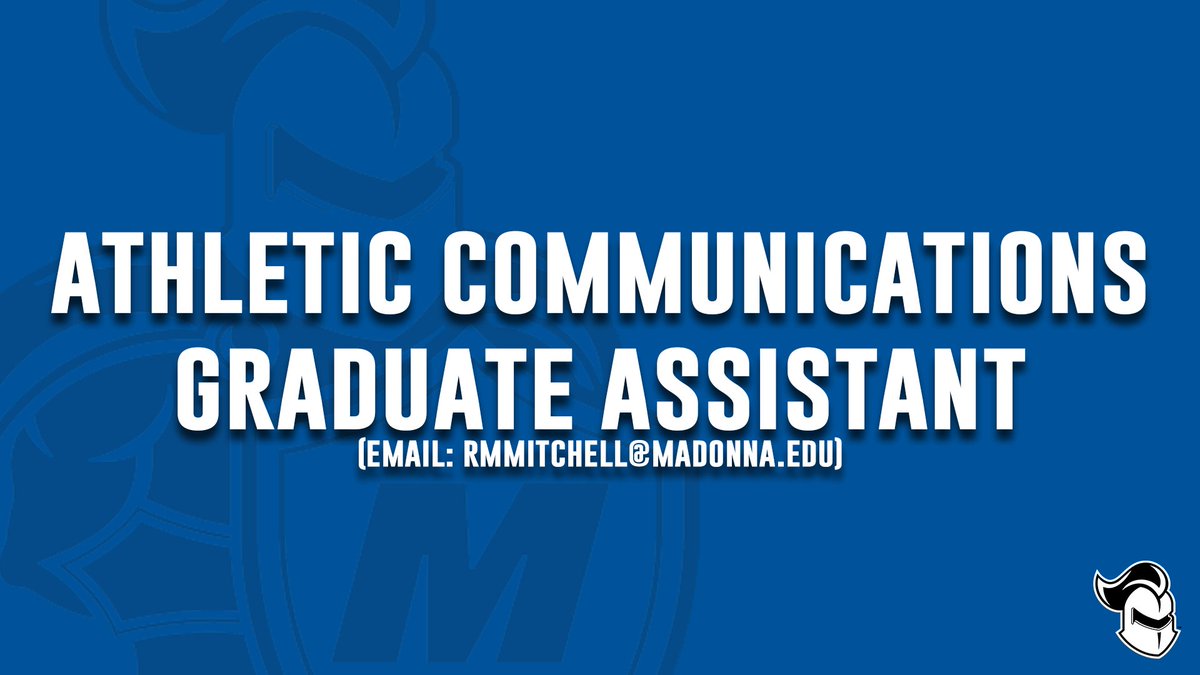 I am hiring a Graduate Assistant at Madonna University! Come join me and cover some national championship caliber programs at the NAIA level!

If interested, email me or shoot me a message. Job description will be linked below!

📰: bit.ly/4aEQtqb

#CrusaderNation
