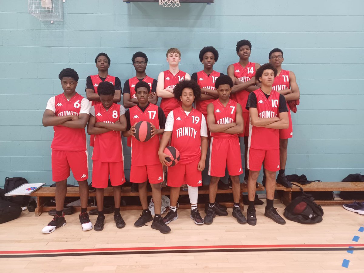 KS4 Boys Inspire Basketball team took on St Paul's in a friendly match tonight. Lots of chances to score and well organised defending resulted in a 55-21 win. MVP goes to Elikem. #TeamTrinity #oneteam