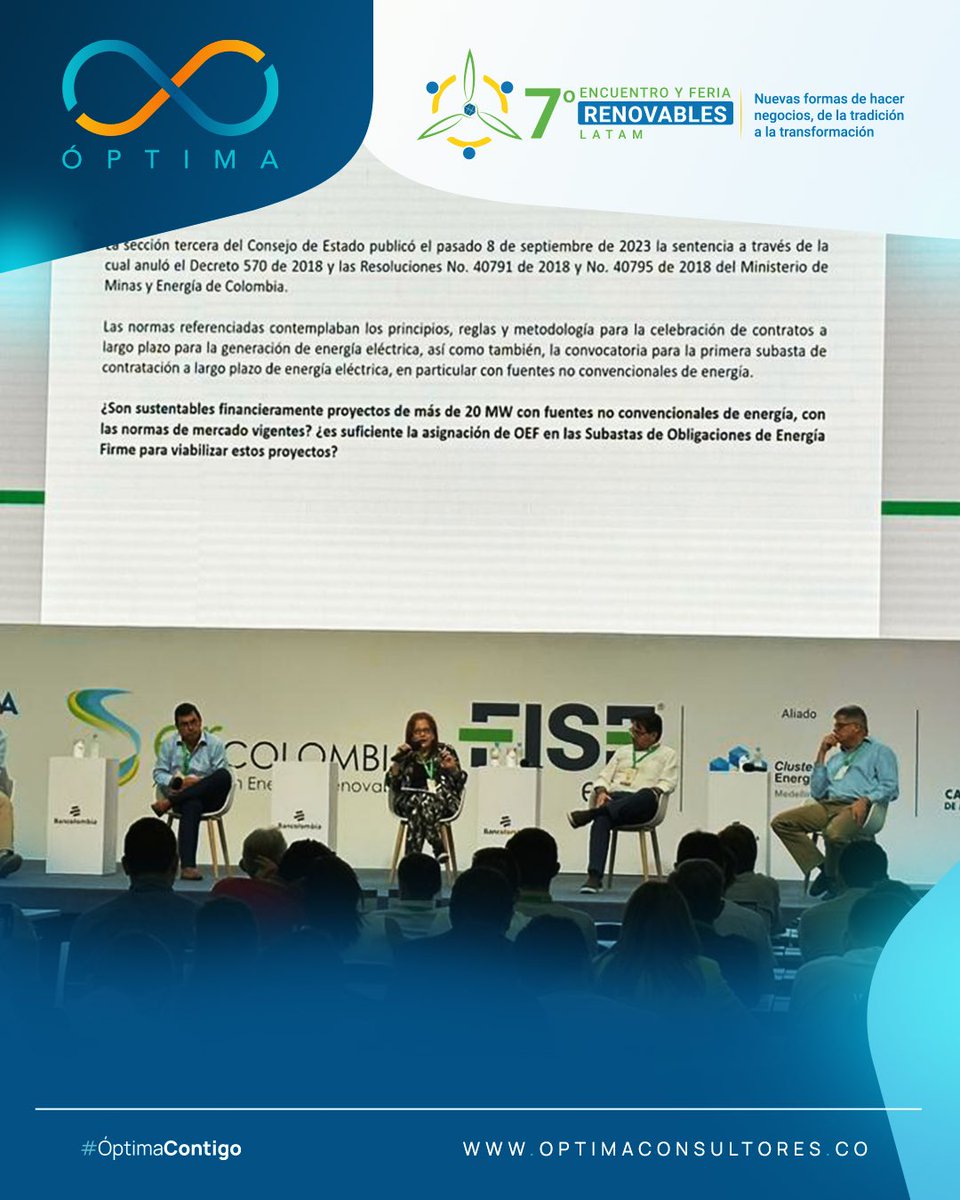 Optima_Consult's tweet photo. Desde el panel ‘Aprovechando el potencial de las energías renovables: Retos y Oportunidades’ en el 7° ENCUENTRO Y FERIA RENOVABLES LATAM, nuestro director Alejandro Lucio comparte valiosas lecciones y experiencias cómo panelista⚡️
#optimacontigo https://t.co/33lvNq5SGo