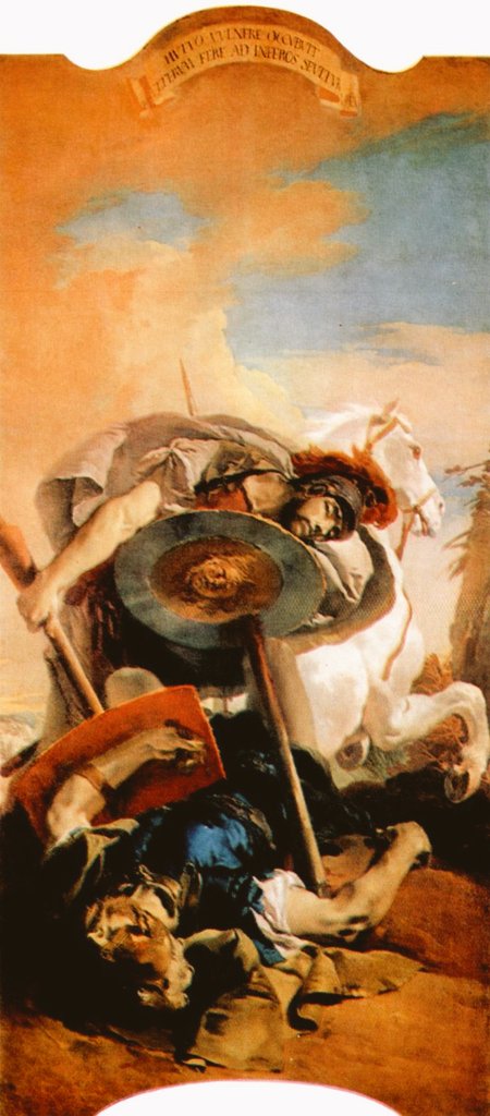 'The death of Eteocles and Polynices' by #Tiepolo (1696-1770) #fineart