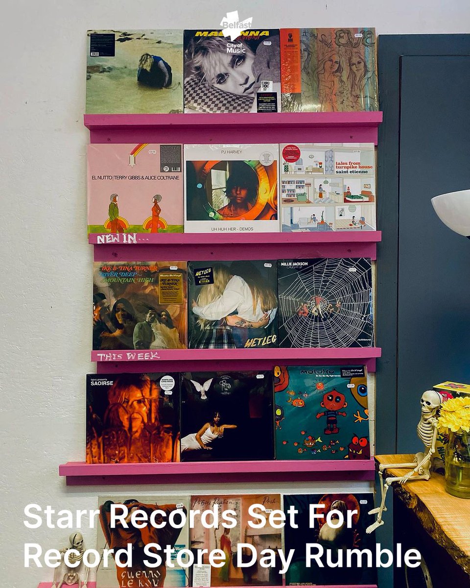 ourbelfastmusic's tweet photo. Starr Records, the ultimate destination for vinyl enthusiasts in Belfast, is gearing up for a celebration this Saturday in honour of @recordstoreday 2024 🎶

From its home in @OhYeahCentre, this beloved record store is once again pulling out all the stops to mark RSD in style 🧵 https://t.co/JGBBQom1Ou