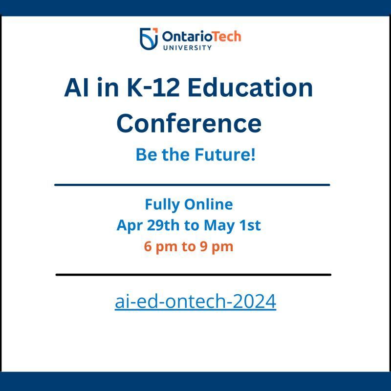 kayuoit's tweet image. Fully Online - AI in Education Conference (Apr 29 to May 1)
Early Registration: Sat Apr 20th at $30 ($50 after this date)
Register here: buff.ly/446GtUr
#AI #k12 #conference