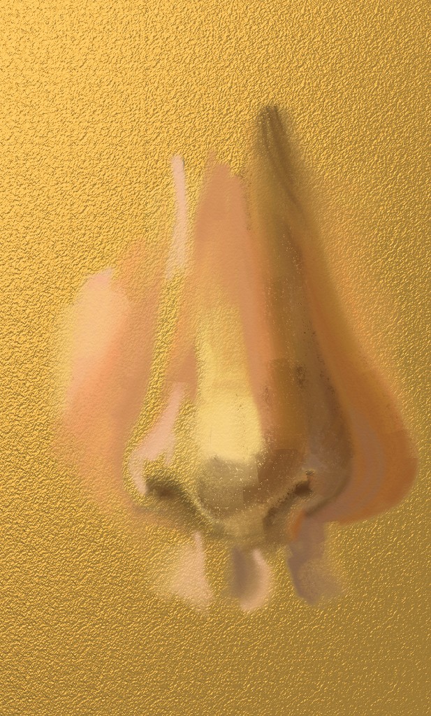 Nose is one of the recent #bandofsketchers prompts. I couldn't resist trying to draw a nose from my imagination. The bit that goes in underneath it is called the philtrum. Artrage app finger painting.