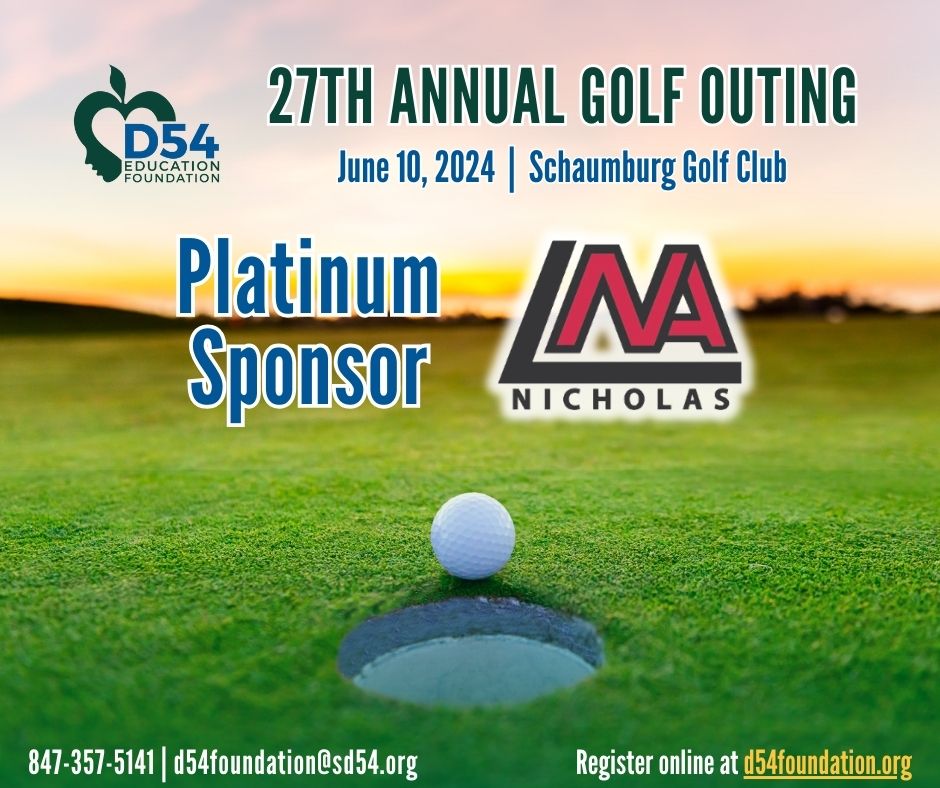 District54Foundation (@d54foundation) on Twitter photo Thank you to <a href="/nicholasquality/">Nicholas & Associates</a> for your annual commitment to being the D54 Foundation Golf Outing Platinum Title Sponsor!
Become a sponsor or register for golf for the 27th Annual Golf Outing at <a href="/SchaumburgGolf/">Schaumburg Golf Club</a> by visiting d54foundation.org/golf-outing. Thank you to <a href="/nicholasquality/">Nicholas & Associates</a> for your annual commitment to being the D54 Foundation Golf Outing Platinum Title Sponsor!
Become a sponsor or register for golf for the 27th Annual Golf Outing at <a href="/SchaumburgGolf/">Schaumburg Golf Club</a> by visiting d54foundation.org/golf-outing.