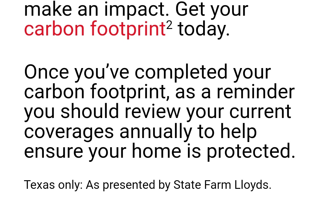 Climate Change Net Zero Carbon Communists:

Another reminder that @StateFarm  is heading down a path that will be destructive...all around. Hope they'll change leadership, and WTFU.