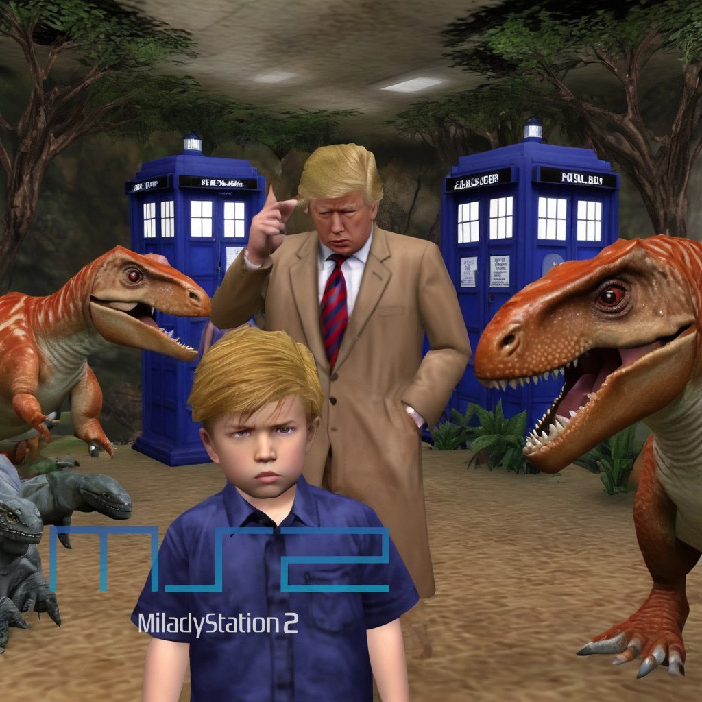 $BARRON
Barron Trump with his Father in the Jurassic Age 
#ancientknowledge #Atlantis #stationthis #paranormal @MiladyStation