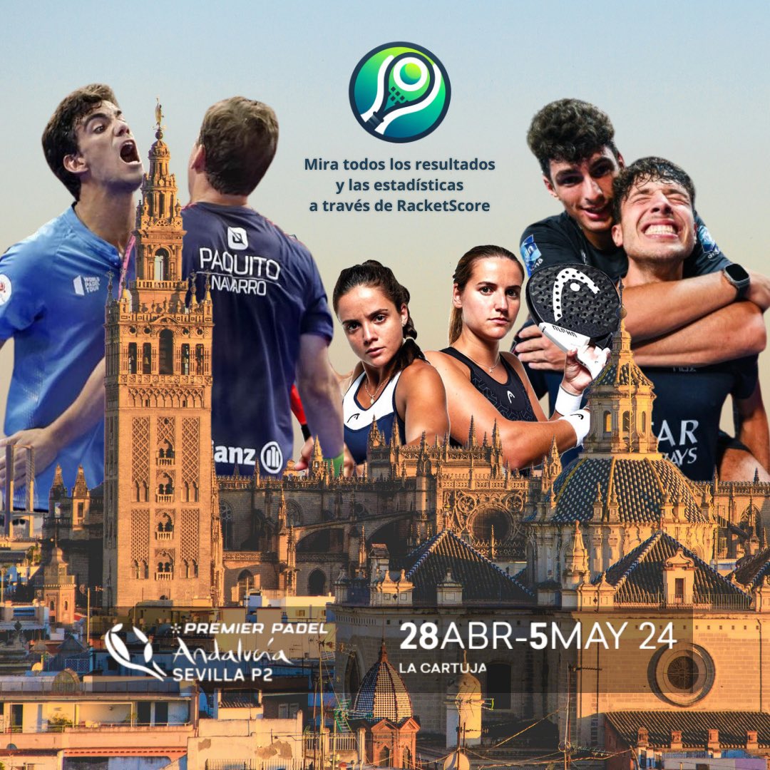 Racket_score's tweet photo. Se acerca el P2 de Sevilla en la Cartuja. Es la ocasión perfecta para que pruebes nuestra app🔥

Descárgala y no te pierdas ningún punto! 

#padel #padelnews #padelmania #augustintapia #sevilla #premierpadel #worldpadeltour https://t.co/SP9GGylNUn