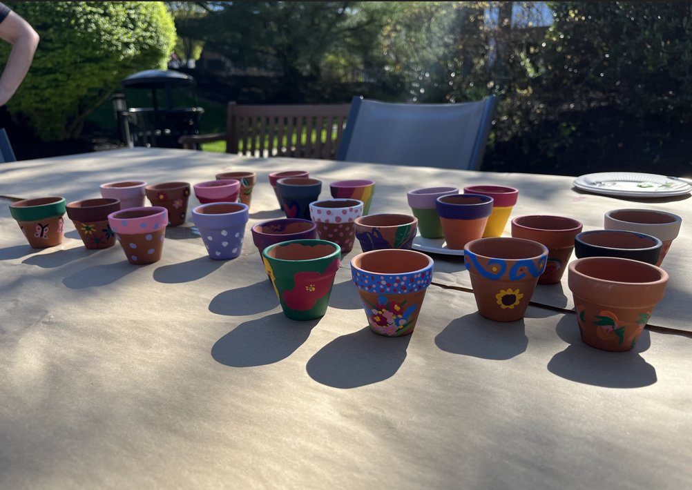 Spring has officially sprung at @ellucianinc! Employees recently joined our GoGreen ERG to paint pots and celebrate Earth Month. #EllucianLife