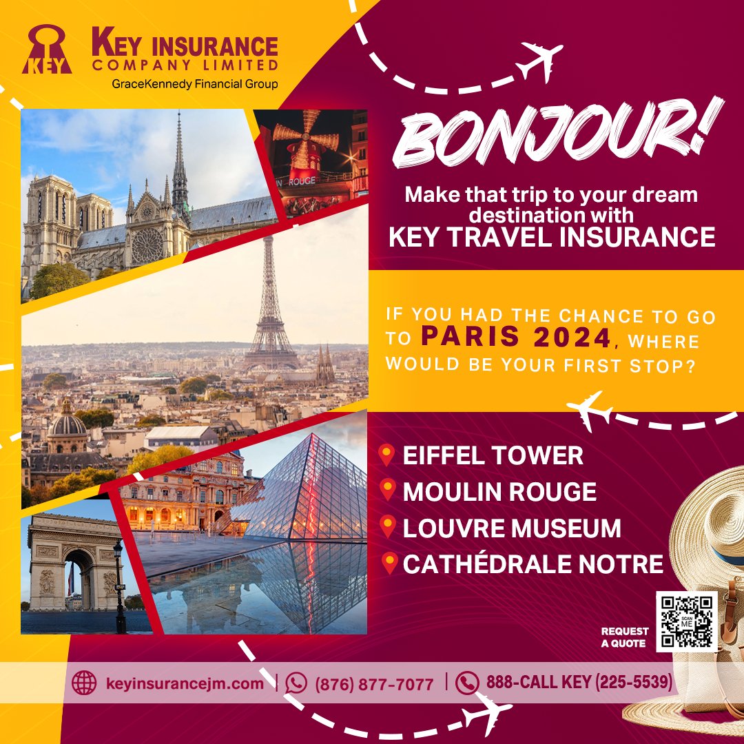 imwithkey's tweet image. Whoever said you couldn’t make your traveling dreams come true is a liar. Get KEY Travel Insurance and book that flight ASAP!🛫

🎯Visit our website: (Link in bio)

#KeyInsurance #ThePeoplesInsurer for Economical Insurance Solutions

#TurndiKEY #insuranceinjamaica #travel #vacay