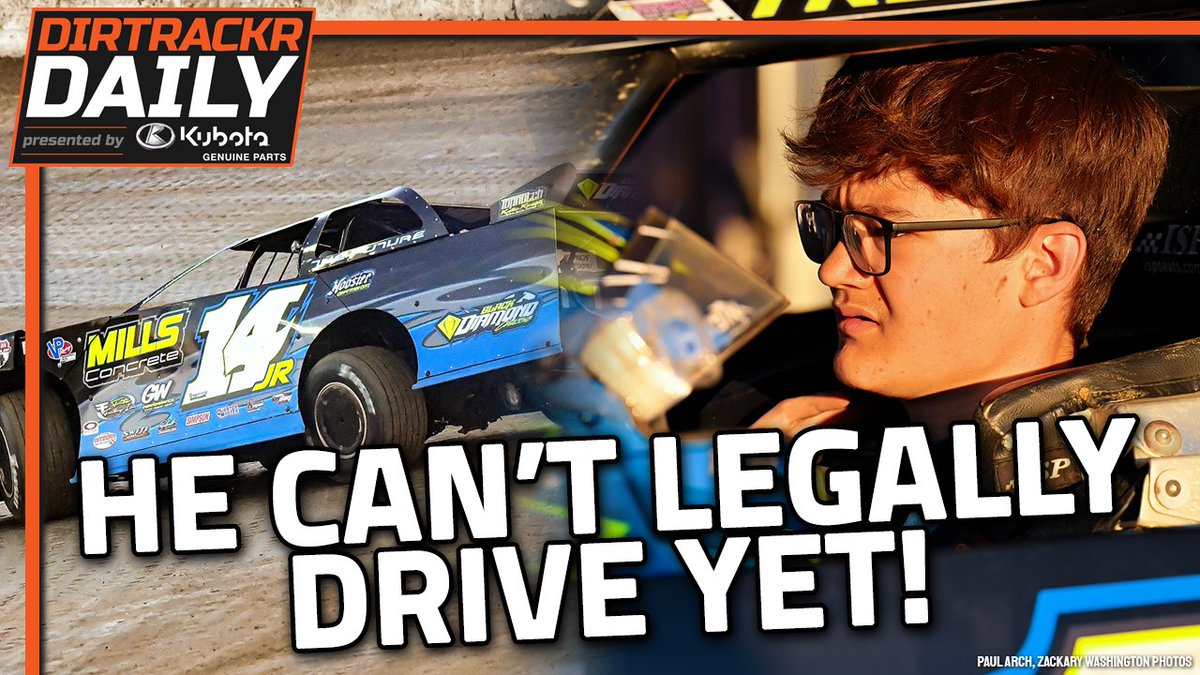 At 15 years old, he's already going toe-to-toe with dirt late model racing's best. Watch or listen. 📺 youtu.be/ZPEvWokPejM?si… 🎧 podcasts.apple.com/us/podcast/dai… 📰 dirtrackr.com/daily/1059