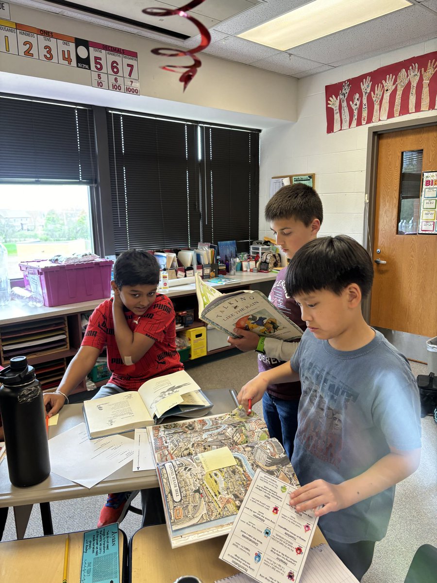 Kicking off our poetry unit with a scavenger hunt! <a href="/BarbaraRose220/">Barbara Rose Elementary School</a>