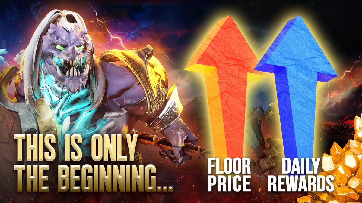 ⬆️FLOOR PRICE =⬆️DAILY REWARDS! Locked Shields, Shared Spoils! - commit to conquest & max your rewards! Raise the Prime Eternal floor to raise Prime Eternal rewards for all! RT for a chance to win 1 of 3 Prizes - Elemental Eternal & 2 Xiva pets! Could this just be the start of