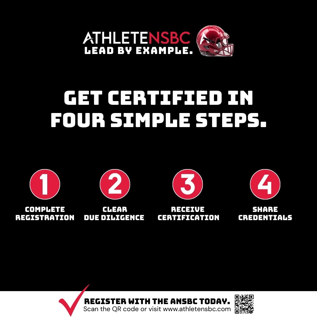 We are now accepting applications to join our Athlete National Sports Business Clearinghouse. If you are a business owner involved in NIL, you can get certified in four simple steps. athletensbc.com