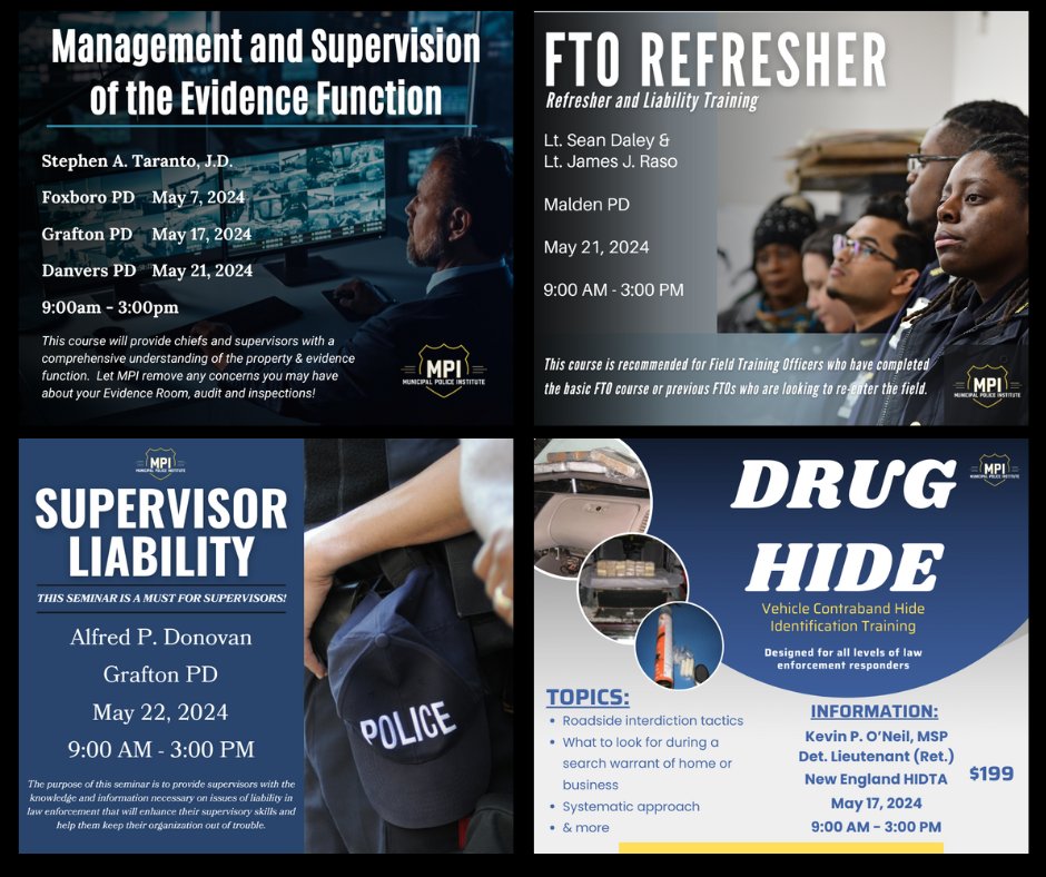 Upcoming MPI courses you don't want to miss!
Click the link below to read more!
mpitraining.com/events/
#police #policetraining #massachusetts #leadership #mpi #lawenforcement #lawenforcementtraining