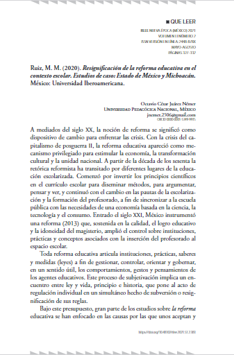 #QueLeer | Es deseable que la investigación sobre la reforma y las políticas educativas en México profundicen en el análisis de los sistemas estatales de educación: Octavio César Juárez Némer 📷 lc.cx/4ezeTf