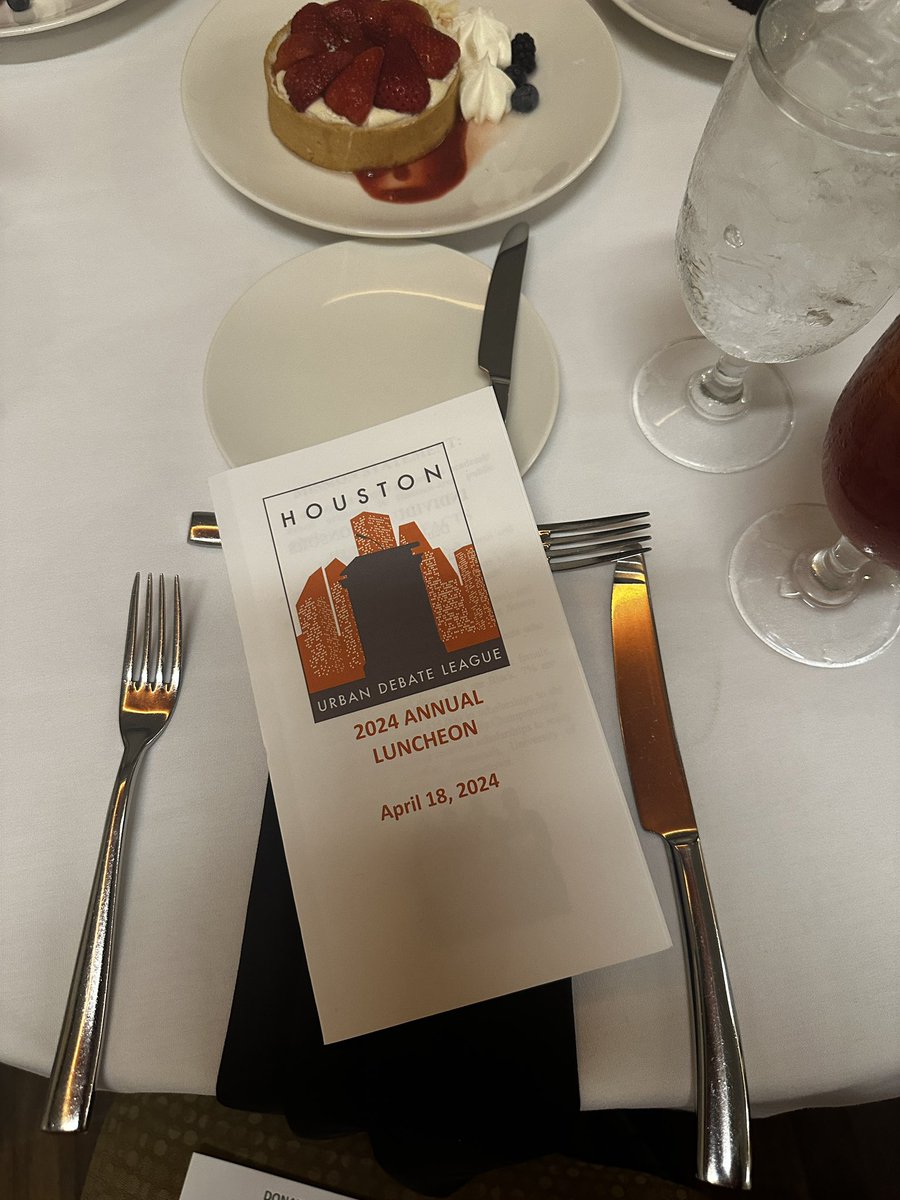 Had the honor of attending <a href="/HoustonUDL/">Houston Urban Debate</a> luncheon and hearing <a href="/WAISSBISD/">Westchester Academy</a> Sr, Johnathan Barnes, speak. He’s a bright young man with a bright future!