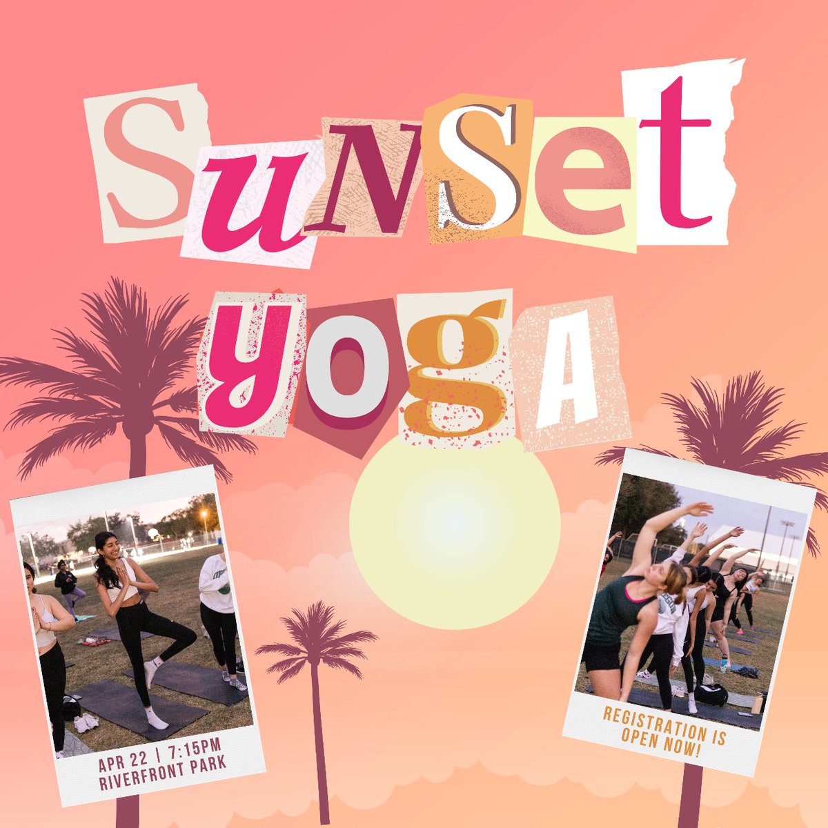 🌎 Earth Day is right around the corner &amp; we're getting ready for sunset yoga

🌱 Celebrate the beauty of our earth &amp; relax with the views of a gorgeous sunset

🔗 Register today for sunset yoga!