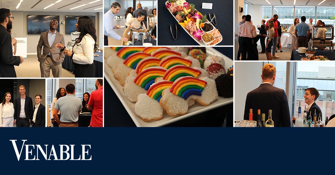 LGBTQ @ Venable recently hosted the firm’s second annual affinity group mixer in Washington, DC. Members of APEX, VAMOS, VSN, and LGBTQ @ Venable from the Baltimore, Tysons, LA, DC, and New York offices were in attendance. #DEI #Venable