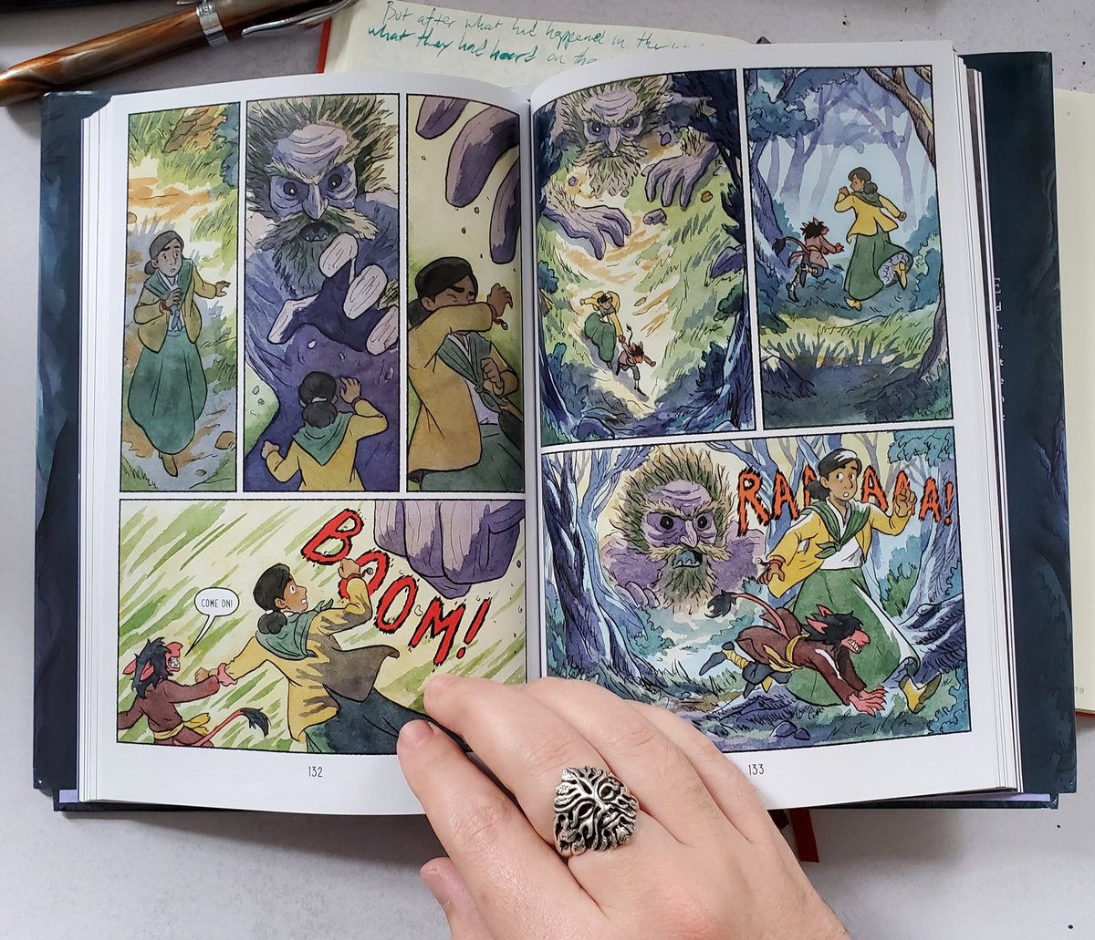 My author copies of The Pale Queen have arrived! The book looks stunning and the colors are so vivid! It's always an incredible feeling to hold a book I made for the first time. 