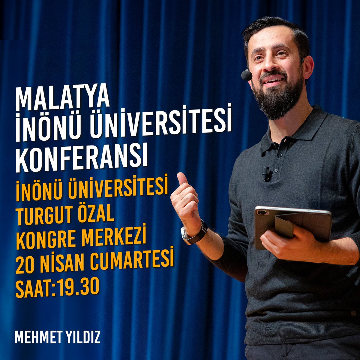 Hayalhanem Malatya İnönü Üniversitesi Konferansı… Tarih: 20 Nisan Cumartesi Saat: 19.30 Yer: İnönü Üniversitesi Turgut Özal Kongre Merkezi Girişler ücretsizdir. Herkes katılabilir. İrtibat: +90 (533) 417 33 41 +90 (532) 227 08 07