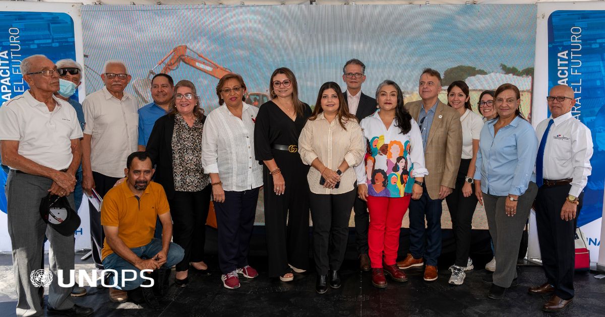 UNOPS_es's tweet photo. Culminamos la demolición de la antigua infraestructura del @InadehOficial, para abrir paso a un nuevo y mejorado instituto🏗️🏫. Pronto las y los panameños/as podrán estudiar en el #NuevoINADEH, con instalaciones resilientes e inclusivas. https://t.co/oyljaNeDbO