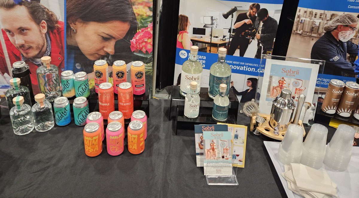 Had a blast sampling some 0% alcohol @sobrii0 G&T right out of a can at the College Zone on day 2 of #DiscoveryX2024 ...brought to you by the amazing innovation and commercialization talents at @niagaracollege. Ontario colleges drive commercialization right here at home
