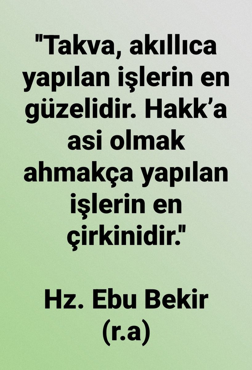 🌠"Hangi İş OL ursa
OL sun, "HAKK'ın Zât'ından BAŞKASI için OL unca
YOK OL maya #MAHKUMDUR."💓

🌠"Her Derd e BİR Dev a bulunur. Lakin Ahlâk Sızlık illetini iyi edecek BİR ilaç Yok"tur."🌹

Hz. Ali🌹(Kerremallahû Veche)🌹

🌠"OL mayınca Gön Lü n ayarı,
Gelir mi Göz ün baharı."🌹