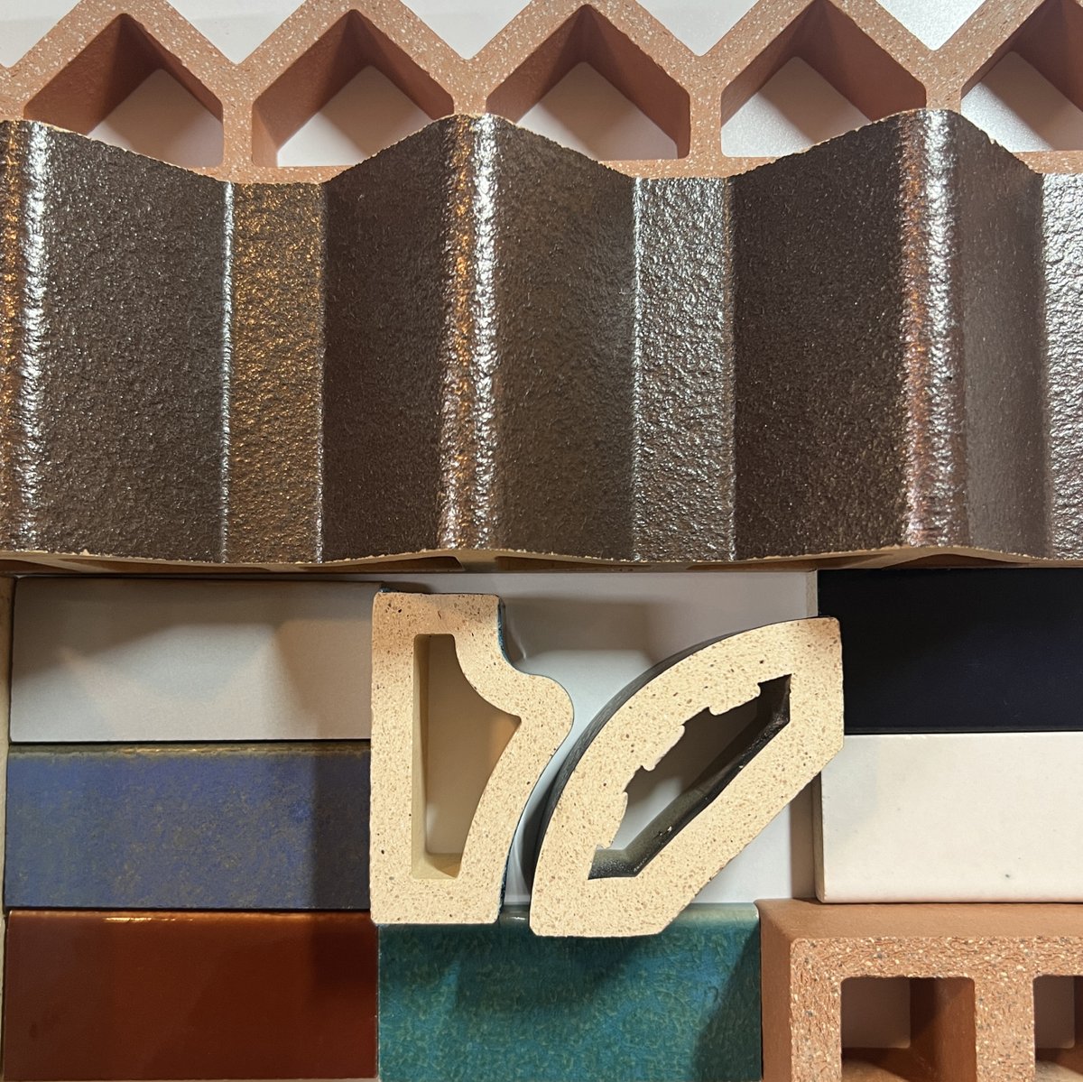 Excited to dive into exploring terracotta as a rainscreen for our overclad project. Endless options of colors, textures, and profiles! 🌟 🌟 🌟 . Terracotta is strong, long-lasting, and eco-friendly! ♻️ 🌿  #TerracottaInspiration #ZHArchitects #LowEnergySolutions #futureproof