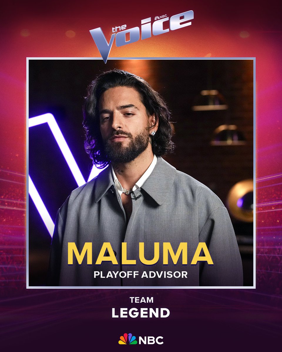 let's give a warm welcome to our new Playoff Advisors on #TheVoice: @maluma and @Saweetie! 👏🔥