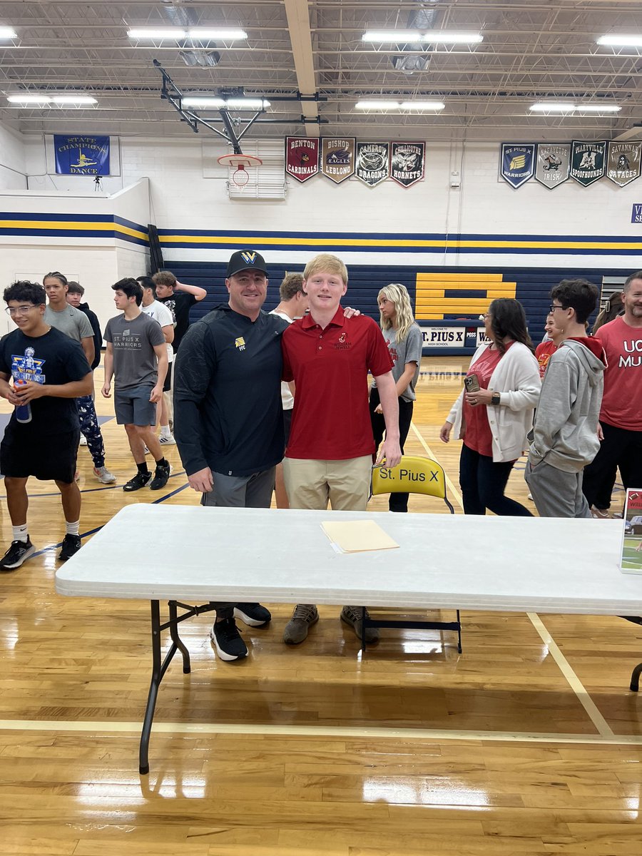 SPX_Football (@footballspx) on Twitter photo Congrats to Ty Ward who signed his LOI this morning to play football at William Jewell College! #DAWG #grit
<a href="/TyHexum/">Kevin Ward</a> <a href="/Coach_Simone73/">Anthony Simone</a> <a href="/SPXboosterclub/">WarriorPrideSPX</a> Congrats to Ty Ward who signed his LOI this morning to play football at William Jewell College! #DAWG #grit
<a href="/TyHexum/">Kevin Ward</a> <a href="/Coach_Simone73/">Anthony Simone</a> <a href="/SPXboosterclub/">WarriorPrideSPX</a>