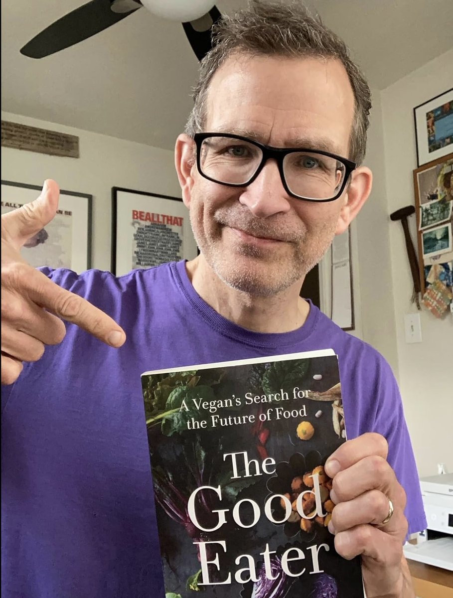 I am genuinely touched by this endorsement of THE GOOD EATER by @BruceGFriedrich. It means a lot to me not only because he is one of the pioneers of the #vegan movement, but also the founder & president of @GoodFoodInst, an org that advocates for #altprotein, a food technology on