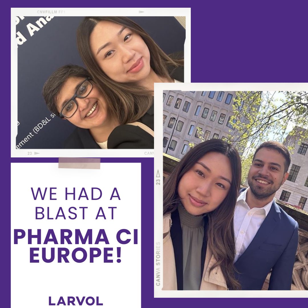 Team LARVOL had a blast at @PharmaCIConf Europe! 🌟 We loved connecting and sharing insights with all of you in Munich this week. #PharmaCIEurope #CompetitiveIntelligence #Pharma #Biotech #LARVOL