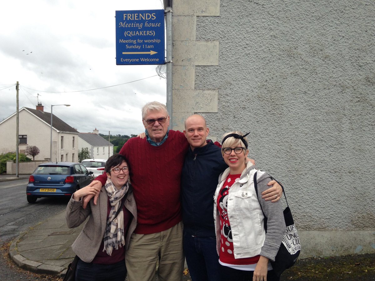 When my dad came to visit Northern Ireland, Lyra ensured he got the full tour. She drove us all around (I didn’t drive then), including to Richhill in Armagh to the Creeth family cemetery. She brought him over for tea with her mum. She then drove him to the airport and wrote