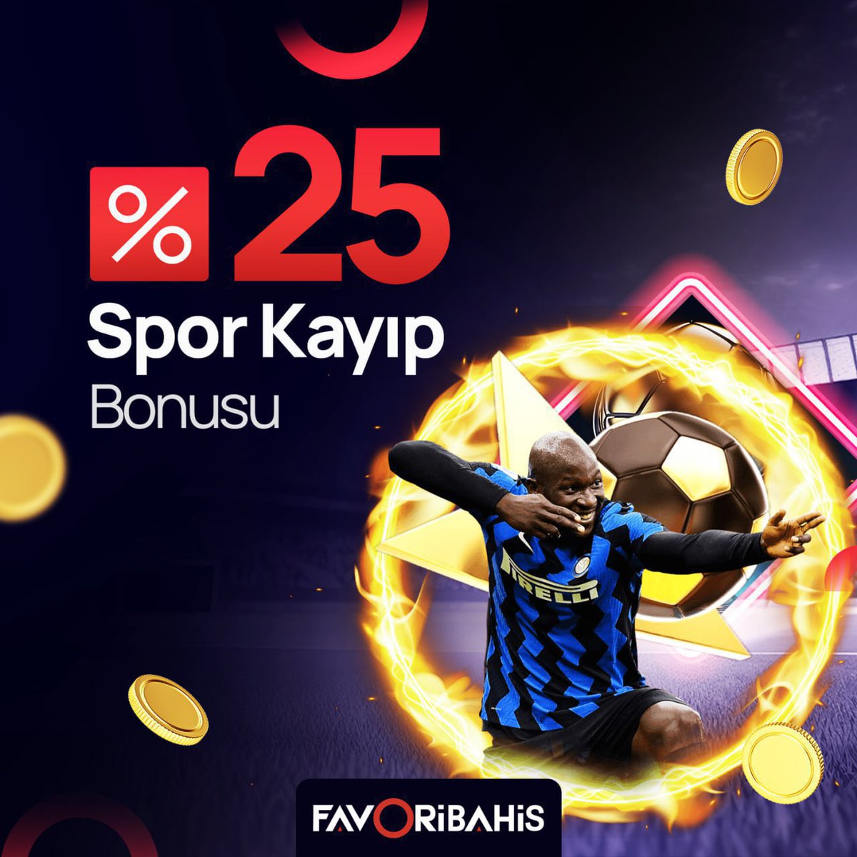 ⚽️#Spor Kayıplarınıza Son Veriyoruz..! 🌠 Olası spor bahislerinde #kayıp durumunuzda, %25 Spor Kayıp Bonusu..! ❣️ En yeni oyunlar ve yüksek oranlı #bahis seçenekleri PronetGaming farkı ile #Favoribahis'te..! 🎯 Favoriniz bir tık uzağınızda👍 🔗 cutt.ly/sosyal