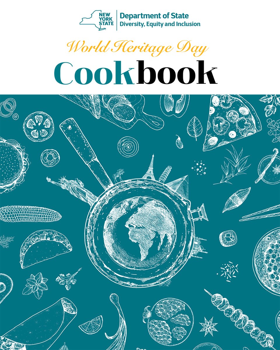 NYS is unlike any other state. Our communities are a tapestry of cultures woven together, each thread bringing rich traditions, languages & cuisines. On #WorldHeritageDay, #TeamDOS submitted recipes giving a glimpse into their heritages. Bon Appétit! 🧑‍🍳➡️on.ny.gov/4aUY9nS