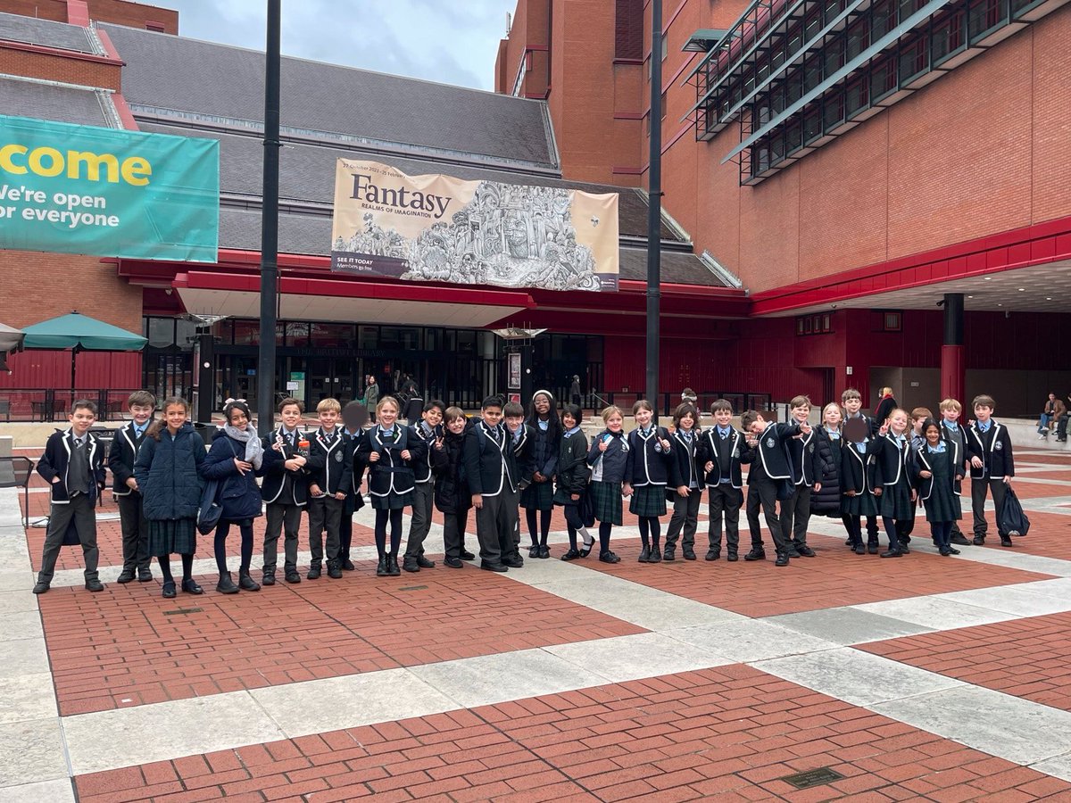 DHSPrep's tweet photo. Year 4 went on a voyage of knowledge to the #BritishLibrary. They explored the extensive collection of maps and viewed a huge range of fascinating #books and objects including pages from the #MagnaCarter, and the second largest atlas in the world! 📚🗺️ https://t.co/W56OCYv1tm