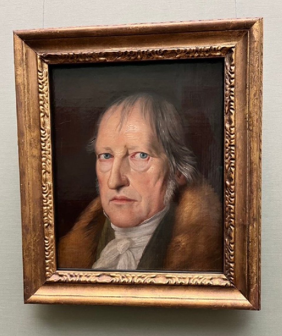 Yaygın olarak kullanılan Georg Wilhelm Friedrich Hegel'in ölümünden hemen önce yapılan 1831 tarihli portresi ressam Jakob Schlesinger'in, (1792 - 1855) eseridir. Bkz: wikiwand.com/tr/Jakob_Schle…